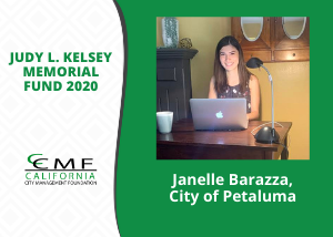 Janelle Barraza, Judy Kelsey 2020 intern in Petaluma